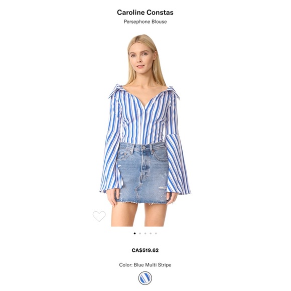 Caroline Constas Persephone Blouse - Picture 3 of 4